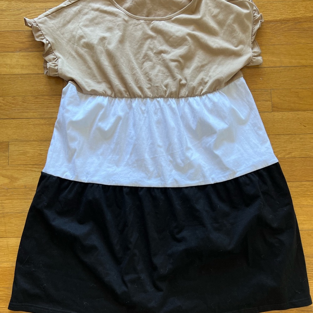 Tri colored dress